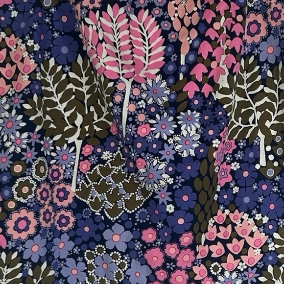 Talbots Pink Blue Floral Career Preppy Skirt SZ 8 Petite - Picture 5 of 8